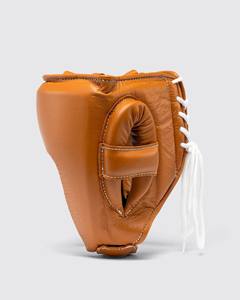 Mejor calidad Kickboxing Boxing Head Guard Cuero genuino Boxeo Half Face Protector Fighting Head Guard - Product Image 5