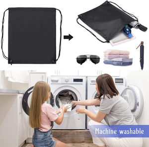 Promotional Gift Travel Recycled Unisex <b>Nylon</b> High Quality Draw String <b>Backpack</b> High Quality in Pakistan - Product Image 4