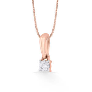 Collar con Colgante de Diamante Cuadrado, Joyería Casual Chic - Product Image 4