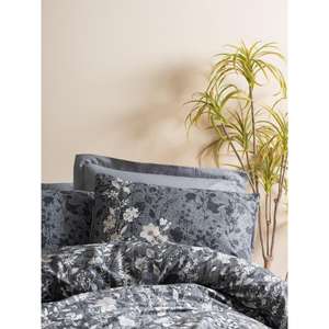 Comely Anthracite Cotton Box Dual <b>Single</b> <b>Duvet</b> Cover Set - Product Image 2