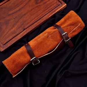 Ensemble de couteaux de chef en acier Damas fait main de qualité supérieure avec manche Texas pour usage en restaurant, comprend un sac en cuir, couteaux à découper la viande - Product Image 6