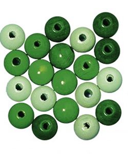 ลูกปัดไม้ขัดเงาขนาด10มม. ลูกปัดไม้รูปทรงและขนาดลูกปัดทำจากไม้กำหนดรูปร่างได้เอง - Product Image 1