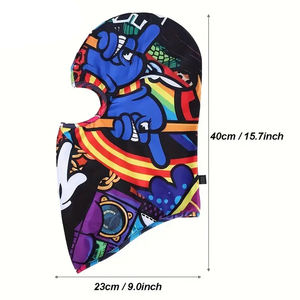 หน้ากากไหมพรมโพลีเอสเตอร์100% สำหรับผู้ชายกันแดดมีความยืดหยุ่นสูงน้ำหนักเบาระบายอากาศได้ดีโดยอุตสาหกรรมที่น่าตื่นตาตื่นใจ - Product Image 4