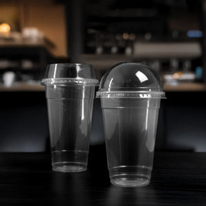 Vasos de plástico transparente desechables de una sola pared de 95mm con tapas Tazas de PP de 16oz/24oz para bebidas para café, té y jugo - Product Image 6