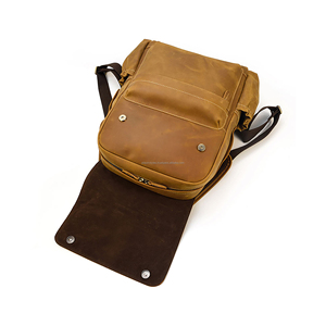 Unisex Genuine Leather Travel <b>Backpack</b> Customized Logo Premium Quality Laptop Sleeves Large Capacity Water Resistant Breathable - Product Image 6