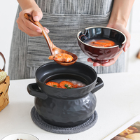 Panci Keramik Jepang, Panci Masak, Panci Besar, Panci Saus Korea, Peralatan Masak dari Tanah Liat untuk Memasak Casserole, Peralatan Dapur, Panci Batu