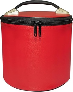 Étuis de fez maçonniques haut de gamme - Boîte de rangement pour chapeau en similicuir |   Disponible en blanc, rouge, bleu, violet, noir (blanc) - Product Image 2
