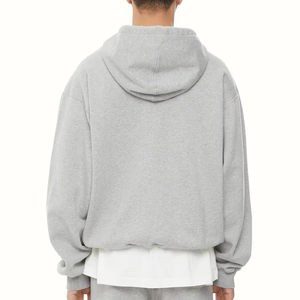 Sweats à capuche en coton pour hommes en gros, automne, 300 GSM, prix d'usine, qualité supérieure, confortables, doux, chauds, brodés, surdimensionnés - Product Image 5