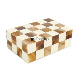 Boîte de rangement faite à la main en résine complexe de luxe boîtes à bijoux personnalisées de Tradebyd pour souvenirs cadeau unique - Product Image 3