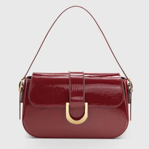 Sac pour femme design de luxe en cuir artificiel bordeaux personnalisé de haute qualité sacs à main de marque célèbre pour femmes sacs à bandoulière - Product Image 1