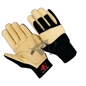 ถุงมือเซฟตี้ป้องกันการกระแทกสำหรับงานก่อสร้างกลางแจ้งถุงมือหนังขนาด XL ได้รับการรับรอง EN388 - Product Image 3