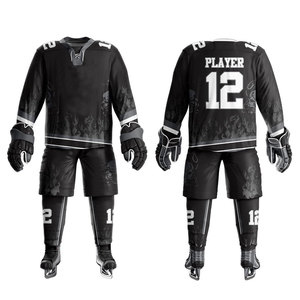 Uniforme de hockey sur glace 2026, coupe ajustée, en matériau durable, fabriqué au Pakistan, confortable - Product Image 3