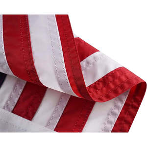 ธงเรืออเมริกัน ขนาด 16x24 นิ้ว ผลิตในสหรัฐอเมริกา ปักลายดาว 50 ดวง ธงเรือเดินสมุทรสหรัฐอเมริกา พร้อมห่วงทองเหลือง 2 จุด ทนทาน - Product Image 4