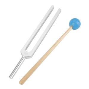 Tuning Fork 3 piezas aleación de aluminio plata neurológico Tuning Fork y percusión Hammer Set Tuning Fork de SurgiRight Instruments - Product Image 4