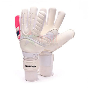 Gants de gardien de but de football en cuir durable, coupe-vent, antidérapants pour adultes avec options personnalisées - Product Image 1