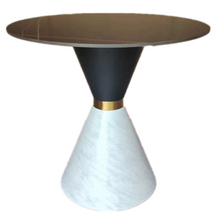 Paslanmaz Çelik Ayaklı ve Mermer Üstlü Ticari Restoran Masası, Otel ve Dış Mekan Kullanımı için Modern Tasarım - Product Image 5
