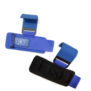 ตะขอยกน้ำหนักแบบปรับได้ทำจากนีโอพรีนอย่างดี ราคาโรงงาน สายรัดข้อมือแบบมีเบาะสำหรับออกกำลังกาย ตะขอโลหะกันลื่นสำหรับยกน้ำหนัก - Product Image 1