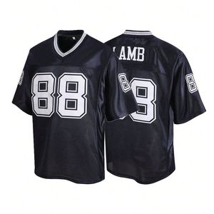 Customize Personalize Your Team Name and Number, <b>Fans</b> Gift Adult Youth Porthole American Football <b>Fan</b> Jersey With 100% Polyester - Product Image 1