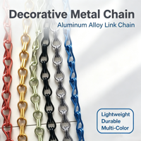 Rideaux à double crochet en aluminium personnalisables en couleur pour la décoration intérieure et extérieure, rideaux de porte, façades murales