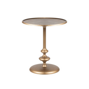 Table d'appoint en aluminium durable avec plateau rond, style nordique, pour salon et chambre à coucher - Product Image 3