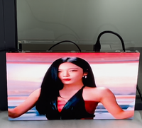 Module d'affichage LED alimenté par une batterie externe RGX, écran LED portable pour la publicité mobile et l'affichage d'événements