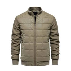 Chaqueta acolchada de invierno para hombre con patrones personalizados Diseño informal de burbujas con decoración personalizada Servicio OEM - Product Image 1