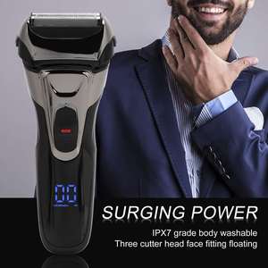Afeitadora Eléctrica Profesional para Hombre, Doble Cuchilla, Carga USB, Recortadora Ultrafina, IPX7, Recortadora de Barba Portátil para el Cuerpo - Product Image 6