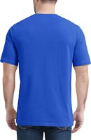 T-shirts d'été pour hommes 100 % coton à manches courtes, en tissu peigné respirant et écologique, vente en gros à bas prix