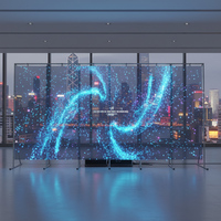 P3.91 Écran à affichage LED haute transparence pour les vitrines et la publicité intérieure
