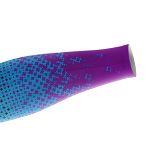 Manches de cyclisme respirantes dégradées bleu-violet anti-UV en Spandex et Polyester sans couture à compression - Product Image 5