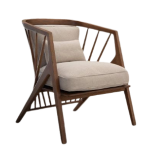 Sillas de sofá de un asiento hechas a mano para restaurante en casa, sillones nórdicos de madera maciza, muebles para el hogar Súper cómodos de la mejor calidad a la venta - Product Image 1