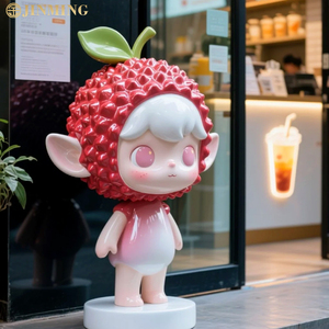 Lớn Trái Cây Cổ Tích Bức Tượng Điêu Khắc Sợi Thủy Tinh Nhựa Thủ Công Mỹ Nghệ Cho Trang Trí Sử Dụng Trong Trà Sữa Cửa Hàng Và Trái Cây Cửa Hàng - Product Image 3