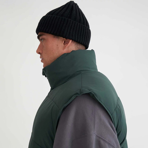 Alta calidad invierno cálido personalizado tamaño grande Casual suelto sólido sin mangas cuello mandarín ecológico hombres chaleco acolchado - Product Image 5