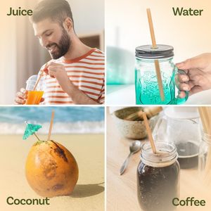 Pajita desechable ecológica, biodegradable y compostable de bagazo de caña de azúcar - Product Image 6