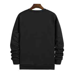 Tissu flexible hommes sweat prix abordable sweats à capuche vêtements de rue conception lourde surdimensionné col rond sweat pour hommes - Product Image 2