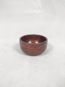 Handmade Wooden Serving Bowl With Lid Minimalist Design For Food Serving Gifting - Product Image 5