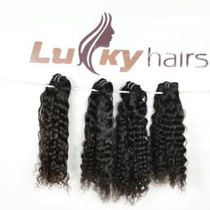 Extensiones de cabello humano indio alineado con cutícula virgen cruda pelucas de ondas profundas sueltas procesadas químicamente naturales con encaje HD - Product Image 4