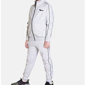 New Clothes High Quality Unisex Fleece Solid Color Sport <b>Suit</b> Two-piece <b>Baby</b> Kids Tracksuit - Product Image 2