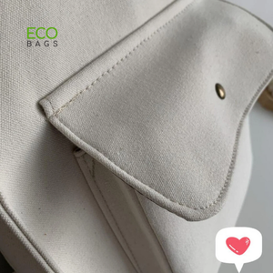 กระเป๋าช้อปปิ้งผ้าฝ้าย100% สำหรับผู้หญิงเป็นมิตรต่อสิ่งแวดล้อมพิมพ์โลโก้ตามสั่ง - Product Image 2