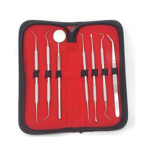 Ensemble d'outils de nettoyage dentaire pour chevaux en acier inoxydable allemand, 7 pièces, kit d'hygiène, instruments chirurgicaux, cure-dent, miroir, professionnel - Product Image 4