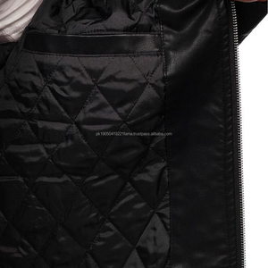 2025 venta al por mayor elegante chaqueta de cuero para hombre otoño con capucha cuello levantado logotipo frontal impermeable transpirable precios personalizables - Product Image 6