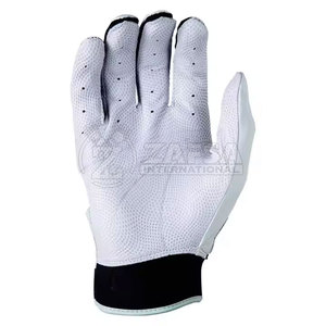 ถุงมือตีเบสบอลคุณภาพสูง 100% ผ้าฝ้ายออร์แกนิค กันลื่น ปรับแต่งได้ สำหรับมือซ้าย ถุงมือฝึกซ้อม ขายส่ง - Product Image 2