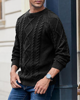 Pull en coton 100 % pour homme, design élégant, personnalisable sur le devant, respirant, anti-plis, séchage rapide, léger – Vente en gros pour l'hiver