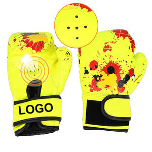 Guantes de boxeo de cuero real profesionales con impresión de logotipo totalmente personalizado para adultos Guantes de boxeo Etiqueta privada para la venta OEM - Product Image 4