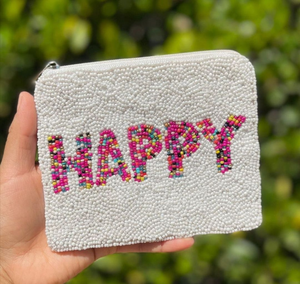 Pochette de monnaie en perles de rocaille détaillée multicolore offrant une façon élégante d'organiser les petits essentiels avec un doux par glowin fashion - Product Image 4