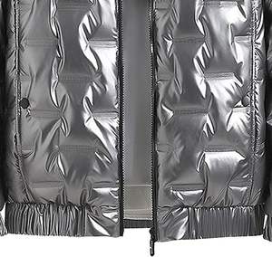 Chaqueta de burbuja gris para hombre Chaqueta acolchada de equipo de invierno ligera personalizada y estilo elegante para hombre - Product Image 6