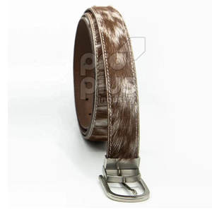 Ceinture en cuir de vache décontractée pour hommes - Douce, confortable, durable, écologique, boucle en acier - Product Image 4