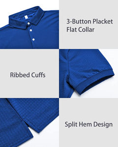 Tenis con estampado de camuflaje para hombre para Polo, ropa atlética digital personalizada, manga larga, hecho de algodón y poliéster, servicio OEM - Product Image 5