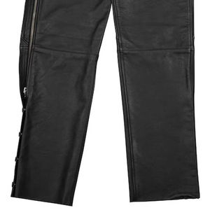 Chaps en cuir pour hommes, grande taille - Imperméables et respirants, texture lisse, coupe décontractée pour l'équitation et les vêtements décontractés - Product Image 6