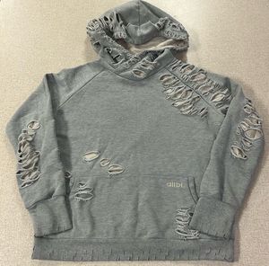 Sudadera con Capucha Personalizada con Logotipo, Diseño Nuevo, Tejido de Punto Desgastado, de Alta Calidad, Térmica, Talla Grande, para Hombre, Poliéster/Algodón - Product Image 1